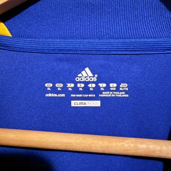 Ukraine 2010/11 Away Football Shirt Soccer Jersey Adidas P42322 Men XL Blue - Picture 2 of 5